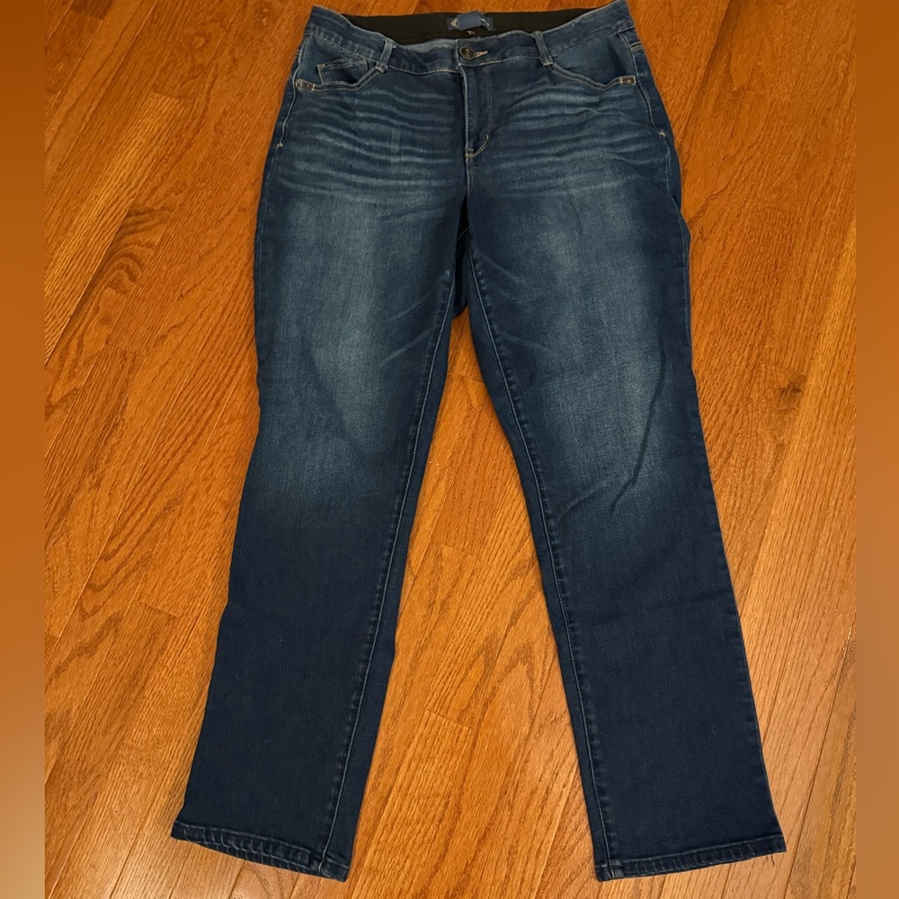 Democracy ‘AbSolution’ Blue Straight Leg Jeans with Stretch